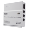 Fuente de Poder / 1 Salida 11-15 Vcc /  5 A / Temporizador Integrado / Con Capacidad de Batería de Respaldo / Requiere Batería / Aplicaciones en sistemas de control de Acceso