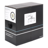 Bobina de Cable 305 Metros (1000 Pies) Cat6, 24 AWG, Climas Extremos, Color Negro, Sin Blindar, para Intemperie
