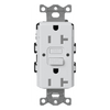 Tomacorriente GFCI de autoprueba, resistente a manipulaciones, 15 A, 125 V, NEMA 5-15R, gris