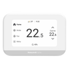 Termostato inteligente con pantalla táctil de 4.3 pulgadas, sensor de humedad, hasta 3H/2C bomba de calor, Wi-Fi, Bluetooth y Matter, color blanco
