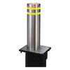 Pilona o Bolardo Neumático / 100% Acero Inoxidable / Alta Velocidad / 275MM Diámetro / Acabado de Lujo