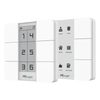 Panel de Escenas LoRaWAN / 6 Botones Programables + Display Digital / Control de Escenas con un Toque / Batería 3 Años / Edificio Inteligente