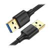 Cable USB-A 3.0 a  USB-A 3.0 / 1 Metro / Macho a Macho / Conector Niquelado / Núcleo de Cobre Estañado / Blindaje Múltiple / Velocidad 5Gbps / No Requiere Controlador / Compatible con USB2.0 Y USB 1.1