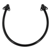 Loop Pasacable Color Negro para Puertas / Acero Inoxidable / Ideal para Control de Acceso / Diseño Elegante / Tapas de Plástico