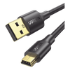 Cable USB-A 2.0 a Mini USB | 1m | Cable de Datos y Alimentación | 480Mps | Chip Inteligente | PVC | Para Discos Duros HDD o SSD, Go-Pro Hero, Mando de PS3, Cámaras Digitales, Reproductores MP3, MP4, etc.