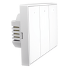 Interruptor On/Off panel táctil touch inalámbrico ZigBee Plus 3 botones. Compatible Control Akubela