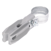 Aislador de Paso o Esquina con Abrazadera / 1 Pulgada (25 mm) / Resina Virgen 100% / Anti-Arqueo / Acero Galvanizado / Poste Cerco Eléctrico