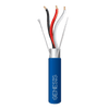 Carrete de 305 Metros (1000 Pies) de Cable 3x18 AWG / Plenum / BLINDADO / Tipo FPLP, CMP, CL3P / Color Azul / Para Aplicaciones en Sistemas de Seguridad, Audio, Control y otras Aplicaciones