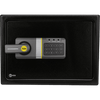 Caja Fuerte Residencial Electrónica / Apertura por Código y Llave / Medium / 350 x 250 x 250 mm (13.8 x 9.8 x 9.8 in) / Acero Reforzado / 2 Bulones / Alimentación 6 Vcc / Bloqueo por Intento Fallido