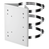 Adaptador para montaje en poste de cámaras PTZ Serie 35 Honeywell, acero, acabado blanco hueso, interior y exterior
