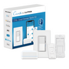 Kit de inicio Caseta Wireless con hub, atenuador de pared Diva de 150 W LED o 600 W incandescente sin neutro, control Pico, tapa y adaptador de pared, compatible con Apple HomeKit