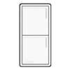 Botonera híbrida Sunnata RF de 2 botones con dimmer integrado, acabado blanco, para RadioRA 3