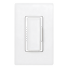 Atenuador de pared Maestro de 600 W incandescente/halógeno y 600 VA MLV con cable neutro, unipolar o multilocalización, para sistema RadioRA 2, color blanco