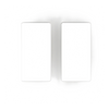Placa de pared de 2 espacios para atenuadores, apagadores o controles inalámbricos Lutron, línea Claro sin tornillos visibles