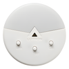 Sensor de luz natural inalámbrico Radio Powr Savr de montaje en techo, rango 0-1600 lx, batería con 10 años de vida, tecnología Clear Connect para sistemas Lutron