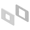 Embellecedor para Caja Americana / ABS Antimicrobiano / Blanco con Efecto de Contraste / Colocación Fácil y Rápida