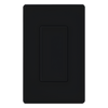 Inserto ciego color negro para cubrir aperturas estilo Designer sin usar en placas de pared Claro, acabado brillante