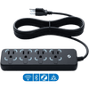 Toma multiple Inteligente / 4 Tomas / Wi-Fi Bluetooth Zigbee / Medición Individual / Protección Sobrecalentamiento / 3680 W Máx / 12 A por Toma / IP20