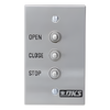 Botonera triple compatible con motores para portones abatibles y corredizos Doorking / Uso en interiores / Fácil instalación en caja estándar