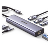 HUB USB-C (Docking Revodok) 6 en 1 | 3 Puertos USB-A 3.0 (5 Gbps) | USB-C PD 100W | HDMI 4K@30Hz | Entrada 1 RJ45 (Gigabit Ethernet) | Chip de Última Generación | Potente Disipación de Calor |  Caja de Aluminio.