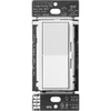 Atenuador de pared inteligente Diva con control deslizante, 120 V sin cable neutro, 150 W LED y CFL o 600 W incandescente y halógeno, sistema Caseta Wireless, color blanco