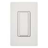 Interruptor inalámbrico on/off Maestro Wireless para iluminación de 6 A y ventiladores de hasta 1/10 HP, 120 V, requiere neutro, compatible con hub Vive, color blanco