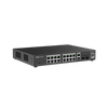 L2 Administrable PoE Switch con 16 puertos Gigabit PoE 802.3af/at + 2 SFP para fibra 1Gb, gestión gratuita desde la nube, 240w