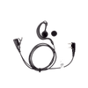 Micrófono - audífono de gancho ajustable al oído con conector de dos pines para KENWOOD Y TXPRO