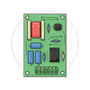 Electronic access card compatible with turnstile Mod DSK3B801BX