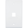 Placa de Pared (Face Plate) / 1 Puerto / Color Blanco / Caja con 20 Piezas / ABS