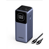 Batería Externa de 12000mAh | 2 Salidas 100W Máx. | USB-A + 1 USB-C | PD 3.0 | QC3.0 | FCP | SCP | Pantalla Inteligente | Carcasa Ignífuga | Color Gris | Incluye Cable USB de 50cm | Carga tu Laptop de Manera Segura.