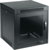 Gabinete SOHO para Oficinas Pequeñas y Home Office, 700 x 600 x 900 mm, Acero Negro, 11U, Ruedas, Sistema de Enfriamiento Pasivo, Puertas con Cerradura, Paneles Laterales Extraíbles