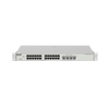 Managed Layer 3 Switch with 24 Gigabit PoE 802.3af/at ports + 4 SFP+ ports for 10Gb fiber, free cloud management, 370w