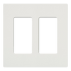 2-gang wall plate, for LUTRON dimmer, switch or wireless remote control.