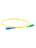 TCE - LMN-FO-SCU-SCA-01 - Cable de fibra óptica SC UPC-SC APC Monomodo / Simplex 2 mm / 1 metro / Amarillo