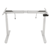 Base de Escritorio Motorizado Profesional / Altura Ajustable 60-125cm / Estructura Estable / Funcionamiento Suave / 3 Preset de Posiciones / Color Blanco / Soporta hasta 100Kg de carga