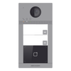 Videoportero IP 2 Megapixel / Llamada y Apertura Remota desde App Hik-Connect (requiere monitor) / PoE / Exterior IP65 + Antivandalico IK08 / 2 Departamentos / Apertura con Tarjeta / Soporta 2 Puertas y hasta 6 Monitores