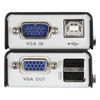 Extensor KVM USB | Acceso remoto PC | Hasta 100 m Cat5e | 1920x1200 | Protección ESD | Ajuste deskew