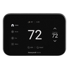 Termostato inteligente con pantalla táctil de 5 pulgadas, control de calidad de aire (IAQ), hasta 4H/2C bomba de calor, Wi-Fi, Bluetooth y Matter, color negro