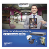 KIT TurboHD 1080p / DVR 16 Canales / 8 Cámaras Bala (exterior 2.8 mm) / 8 Cámaras Eyeball (exterior 2.8 mm) / Transceptores / Conectores / Fuente de Poder Profesional
