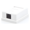 Caja de Pared con 1 Puerto Keystone, Incluye Jack Cat5e
