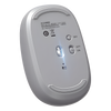 Mouse Inalámbrico 2.4G 800/1200/1600/2400 DPI | Función de 3 botones | Alcance 10m | Silencioso |  Ergonómico | Anti-caída y Anti-interferencias | Batería Alcalina AA incluida  | Color Grey.