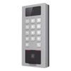 (PoE / 2 Relays) Terminal de Control de Acceso / Videoportero Multiapartamento Llamada a App / Teclado / Exterior Antivandálico IP65 & IK09 / Huella, Tarjeta, Código QR, PIN o App Hik-Connect  / Cámara 2 MP compatible con NVRs