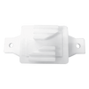 Aislador de Paso Blanco Reforzado para Cercos Eléctricos / Aislamiento hasta 18 kV / Resistente a Clima Extremo / Polipropileno y Policarbonato