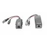Kit de transceptores activos TURBO HD. Convierte 36/24 Vcc a 12 Vcc regulados, a través de cable  UTP Cat5e / 6. Transmision de 200 m (Revisar tabla de resoluciones )