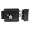 Cerradura Eléctrica con Botón de Salida / Incluye Llave  / Exterior / Derecha / Color Negro