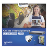 KIT TurboHD 1080p / DVR 8 Canales / 8 Cámaras Eyeball (exterior 2.8 mm) / Transceptores / Conectores / Fuente de Poder Profesional hasta 15 Vcc para Larga Distancia