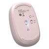 Mouse Inalámbrico 2.4G 800/1200/1600/2400 DPI | Función de 3 botones | Alcance 10m | Silencioso |  Ergonómico | Anti-caída y Anti-interferencias | Batería Alcalina AA incluida  | Color Dusty Pink.