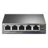 Switch PoE no Administrable de escritorio / 5 puertos 10/100 Mbps / 4 puertos PoE af/at / Presupuesto 67 W / Modo Extensor hasta 250 m / Calidad video prioritaria
