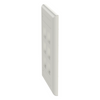 Placa de Pared Vertical, Salida Para 6 Puertos Keystone, Con Espacios Para Etiquetas, Color Blanco Mate